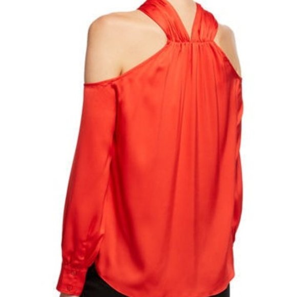 Trina Turk Red Silk Blouse - Picture 10 of 10